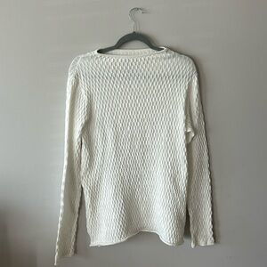 Elle white women’s lighweight sweater